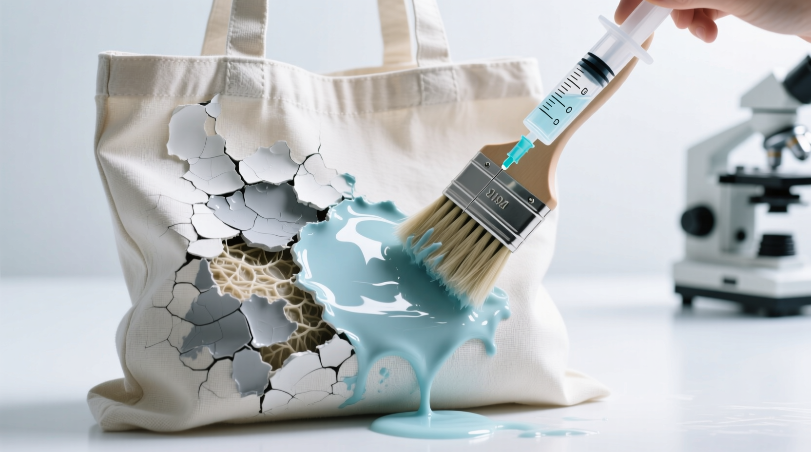 acrylic paint removal from canvas totes