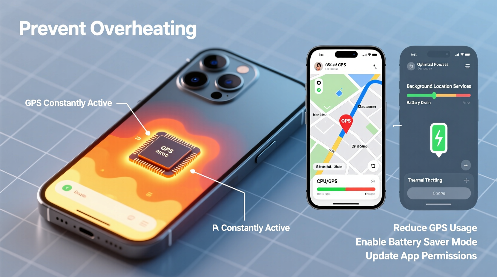 why does my phone get so hot when using gps fixes to prevent overheating