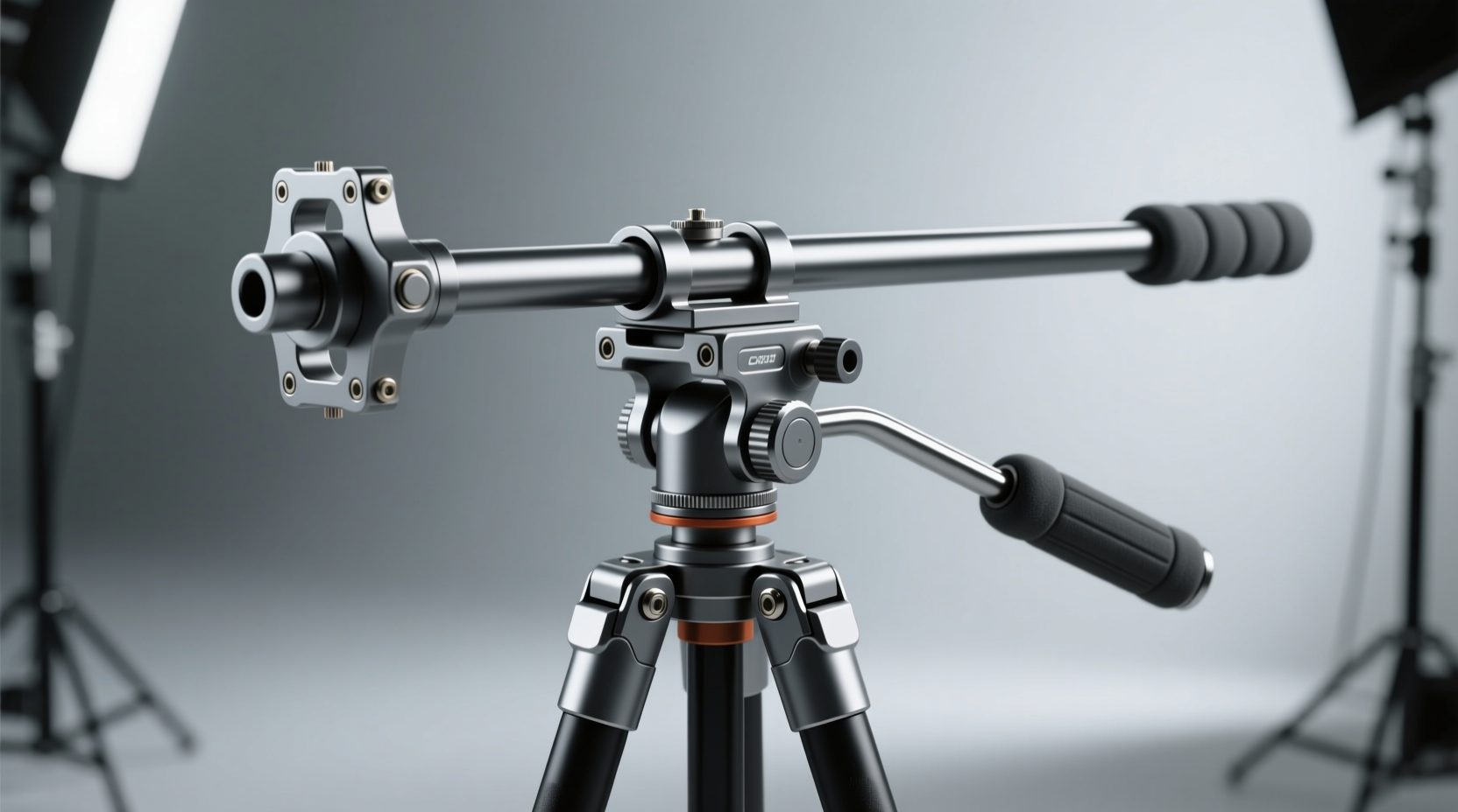 turn a tripod into a hands free boom pole holder with t