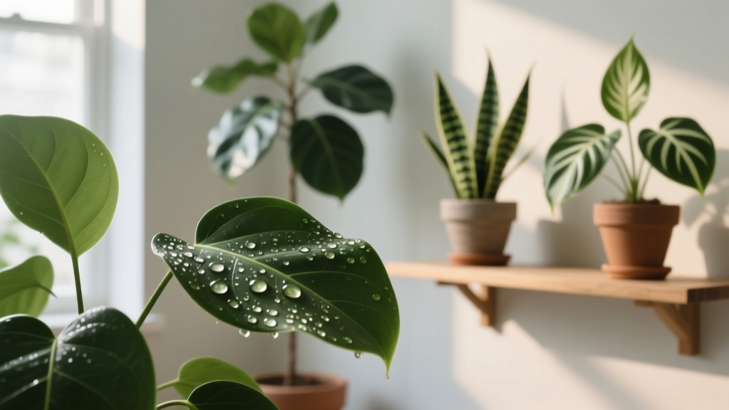 Why Do Indoor Plants Have Water on Leaves?