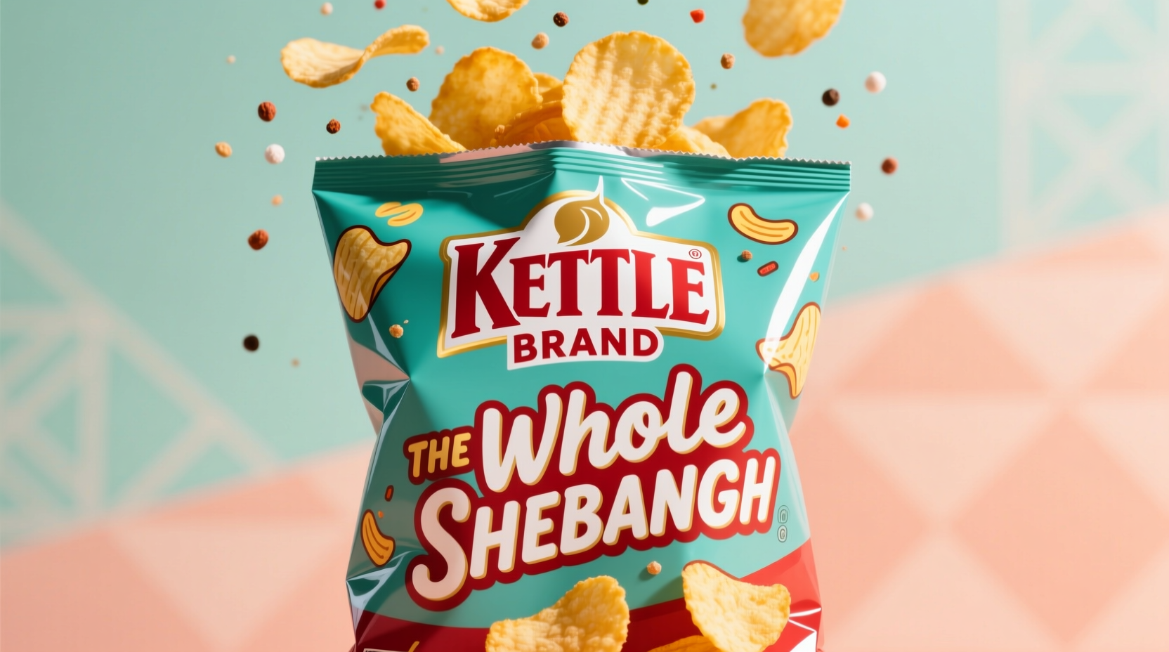 Kettle Brand The Whole Shebang potato chips bag