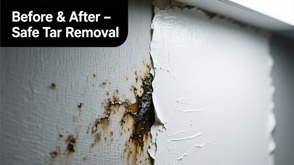 How to Remove Tar from Wallpaper Safely