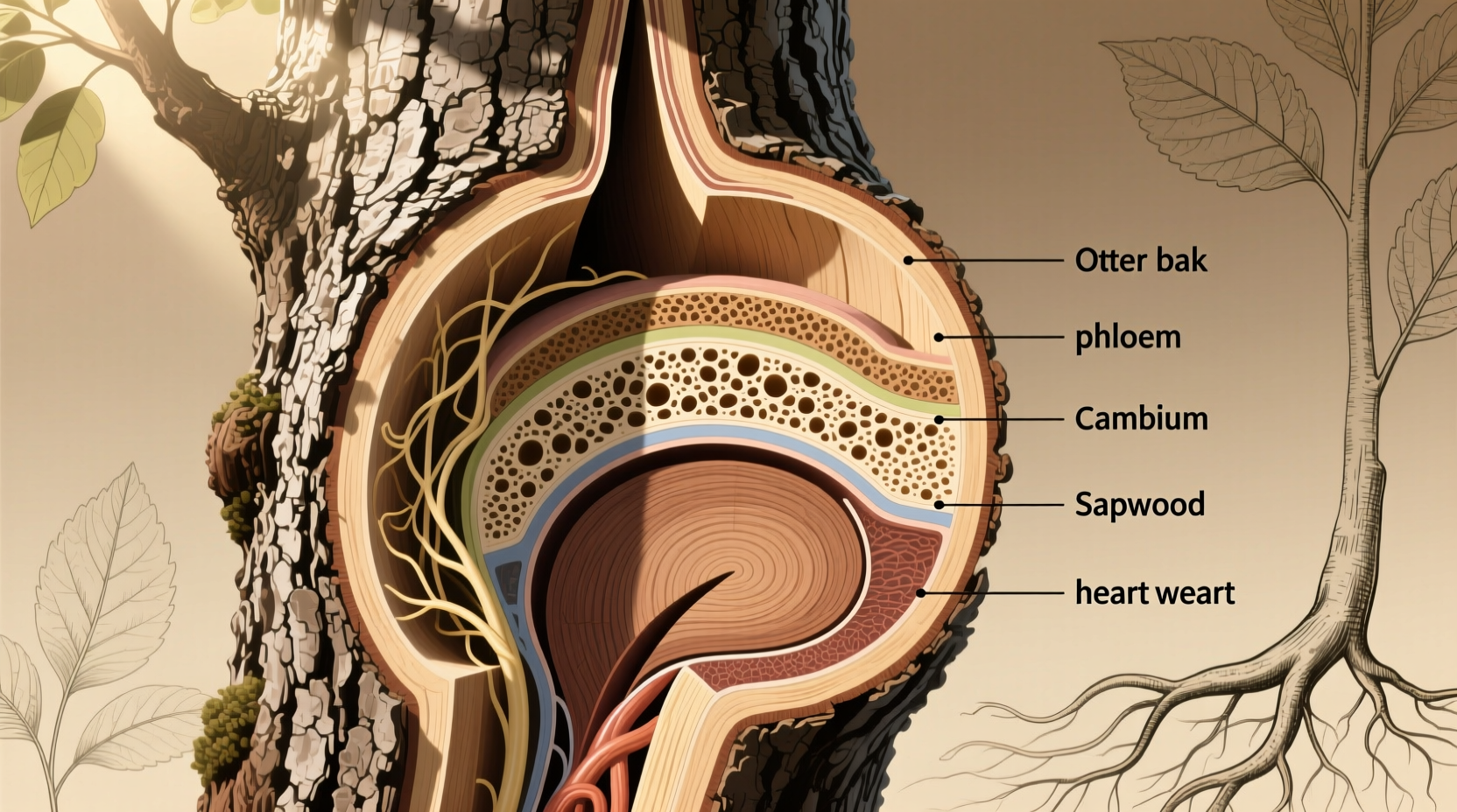 using tree anatomy physiology for identification