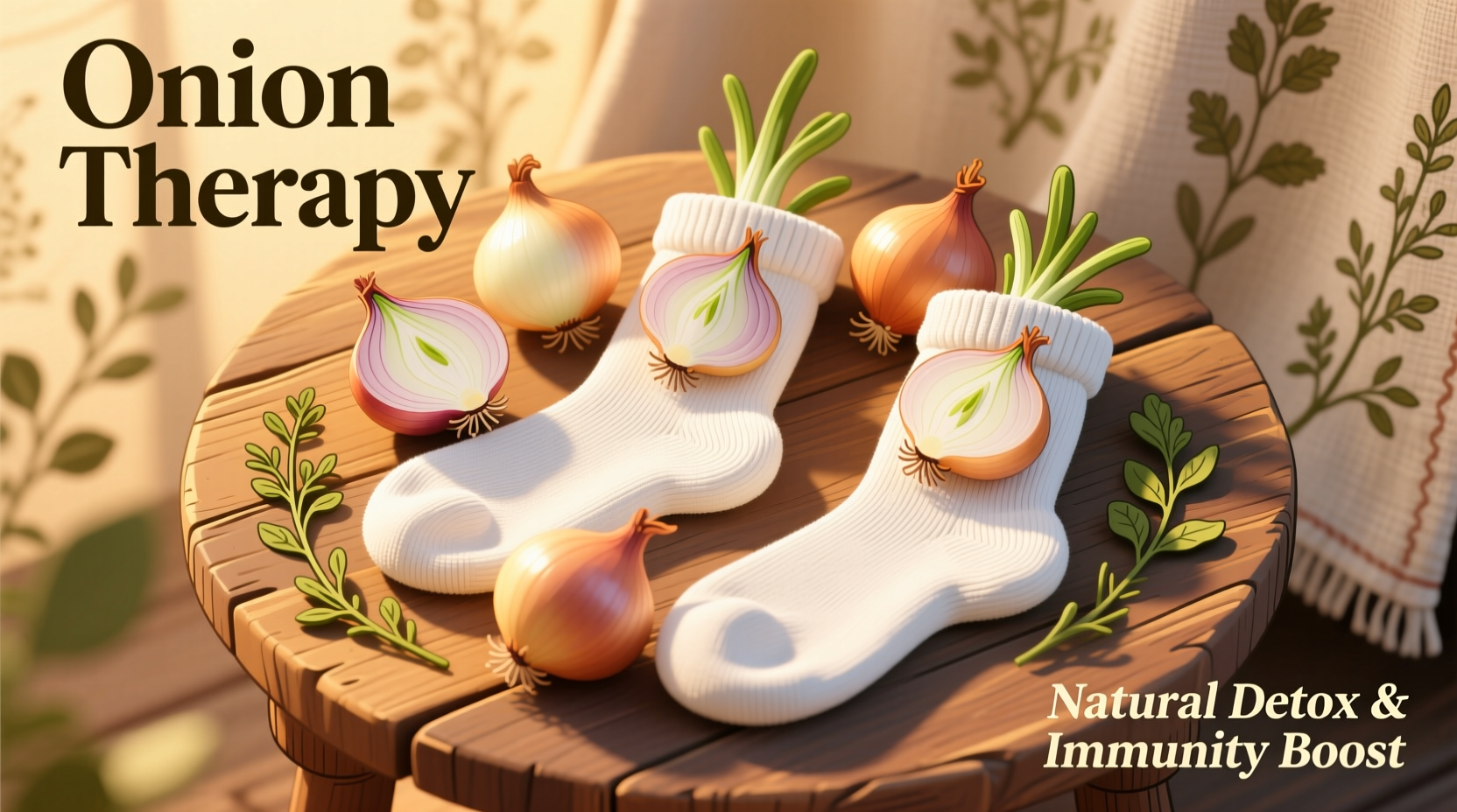 using socks with onions for health remedies