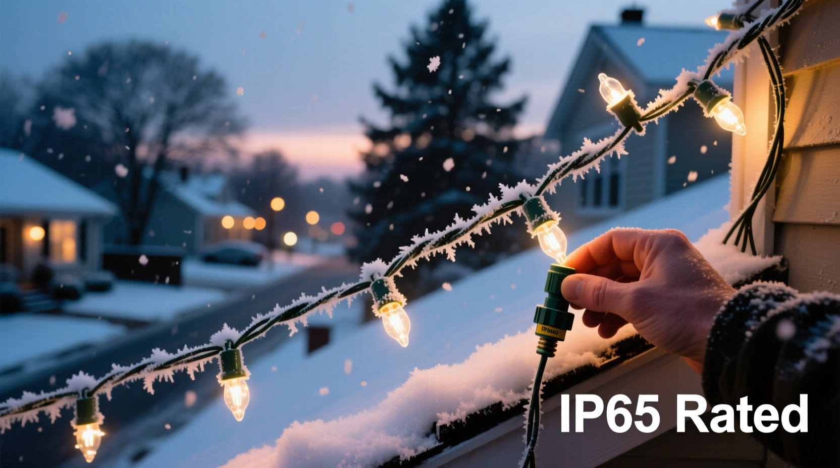 why do christmas lights flicker under snow and how to weatherproof them