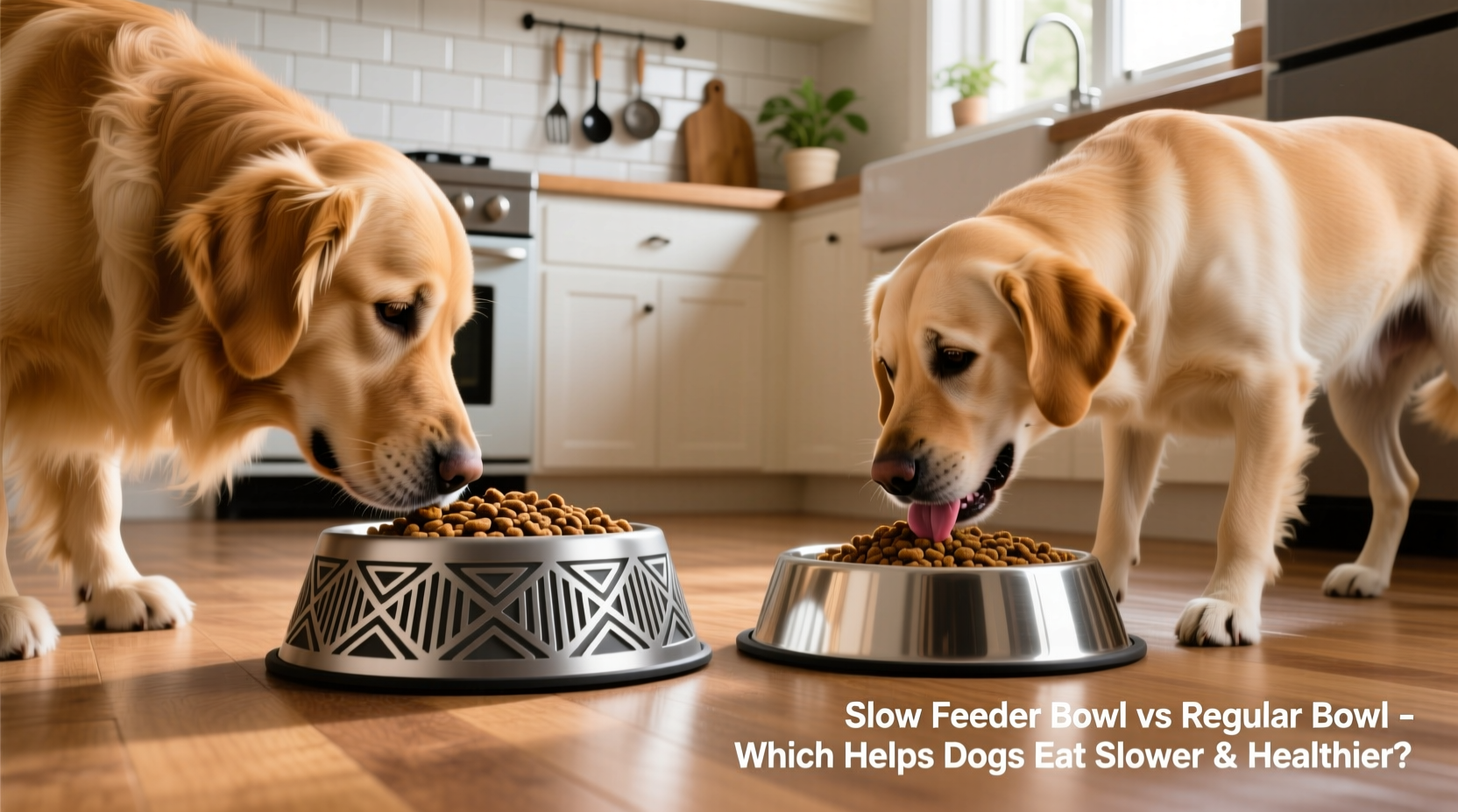 slow feeder bowl vs regular bowl which helps dogs eat slower and healthier