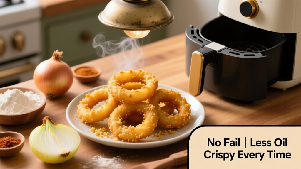 Air Fryer Onion Rings: Crispy, Less Oil, No Fail
