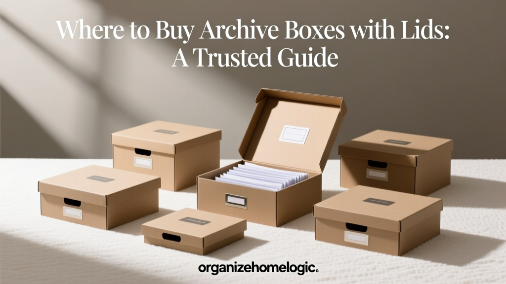 Where to Buy Archive Boxes with Lids: A Trusted Guide