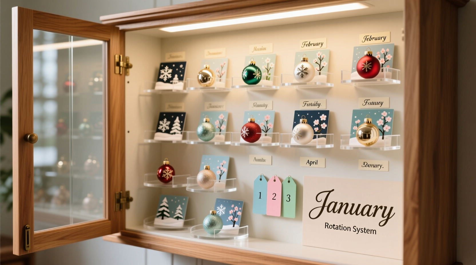 how to rotate ornaments yearly so none get forgotten in storage