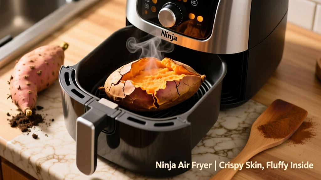 Baked Sweet Potato in Ninja Air Fryer: Crispy Skin, Fluffy