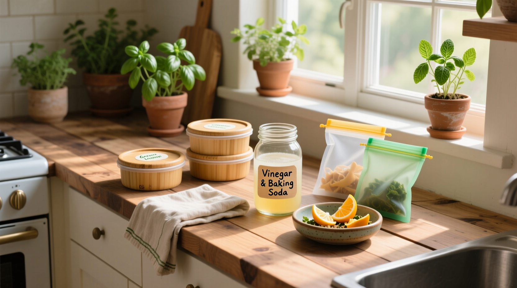 earth friendly cleaning and food storage