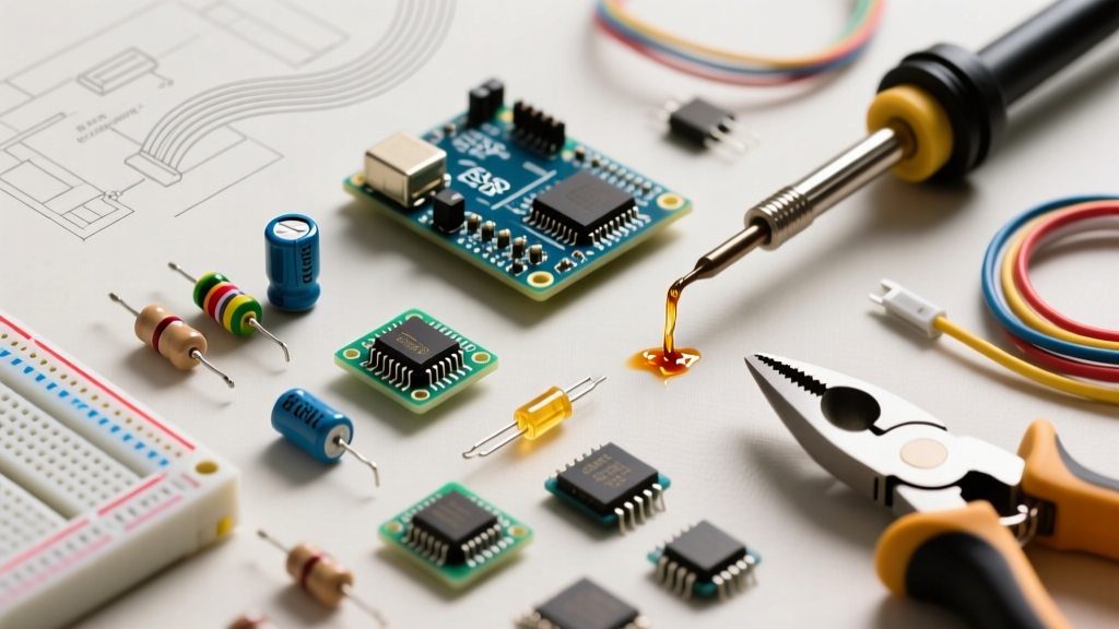 Electronic Components List With Images for DIY Breadboard Projects