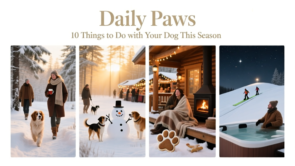 Daily Paws Winter 2023 Bucket List: 10 Things To Do With Your Dog This Season