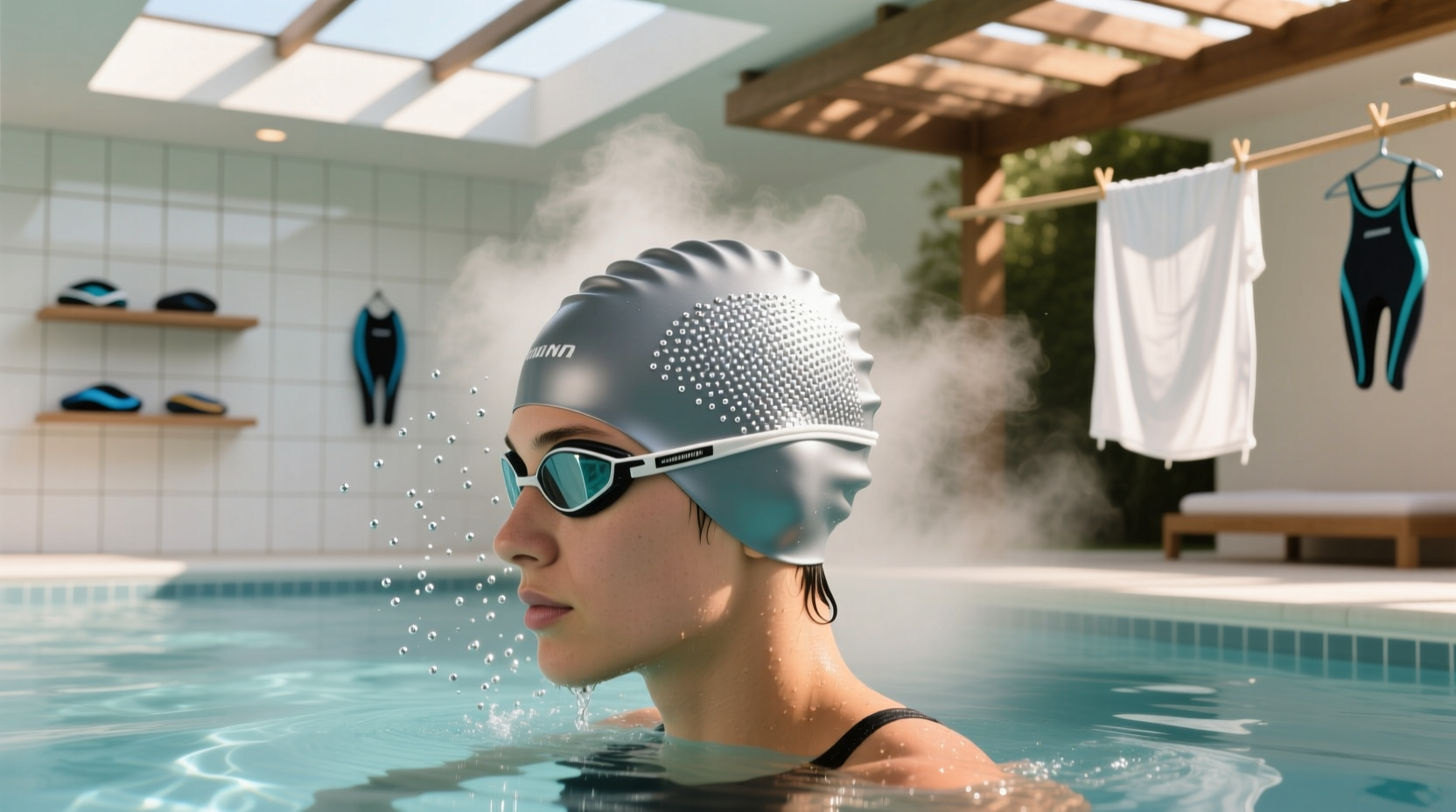 eco friendly cleaning sanitize swim caps without chlorine