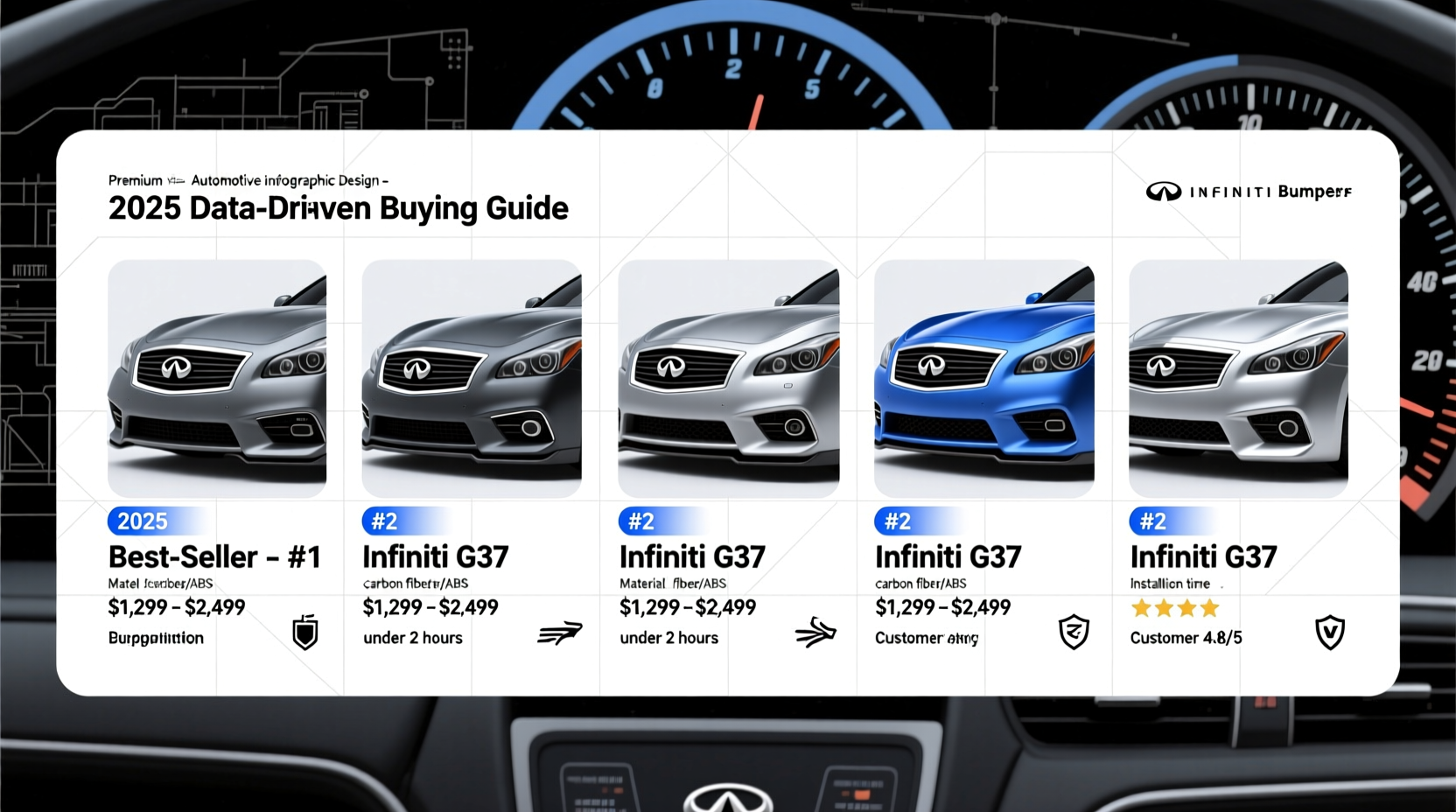 best selling g37 bumper