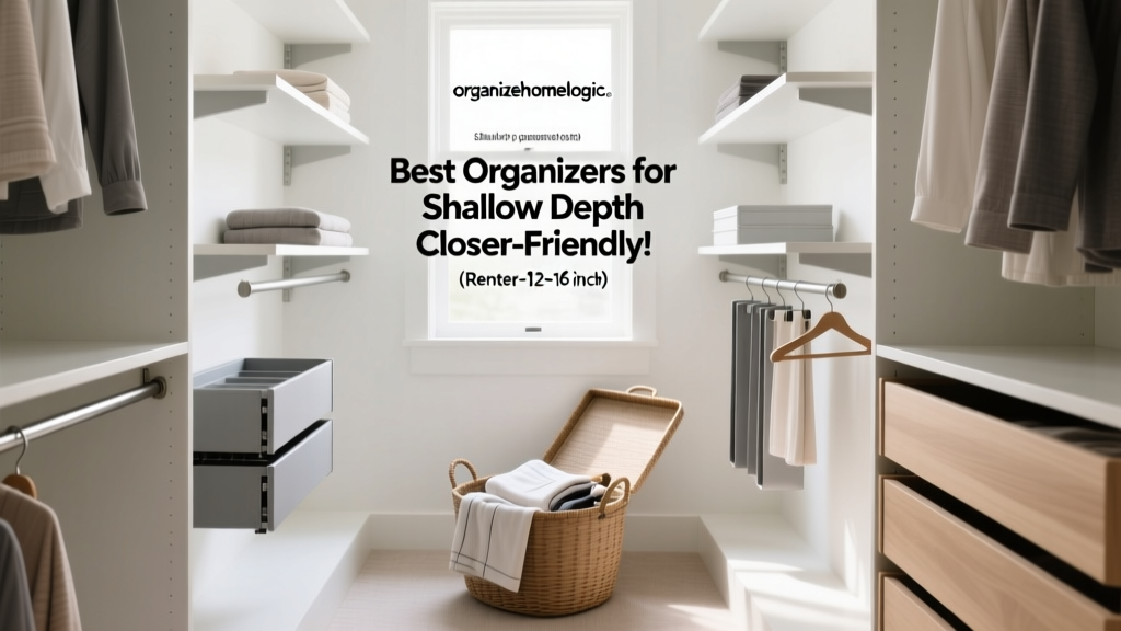 Best Organizers for Shallow Depth Closets (Renter-Friendly!)