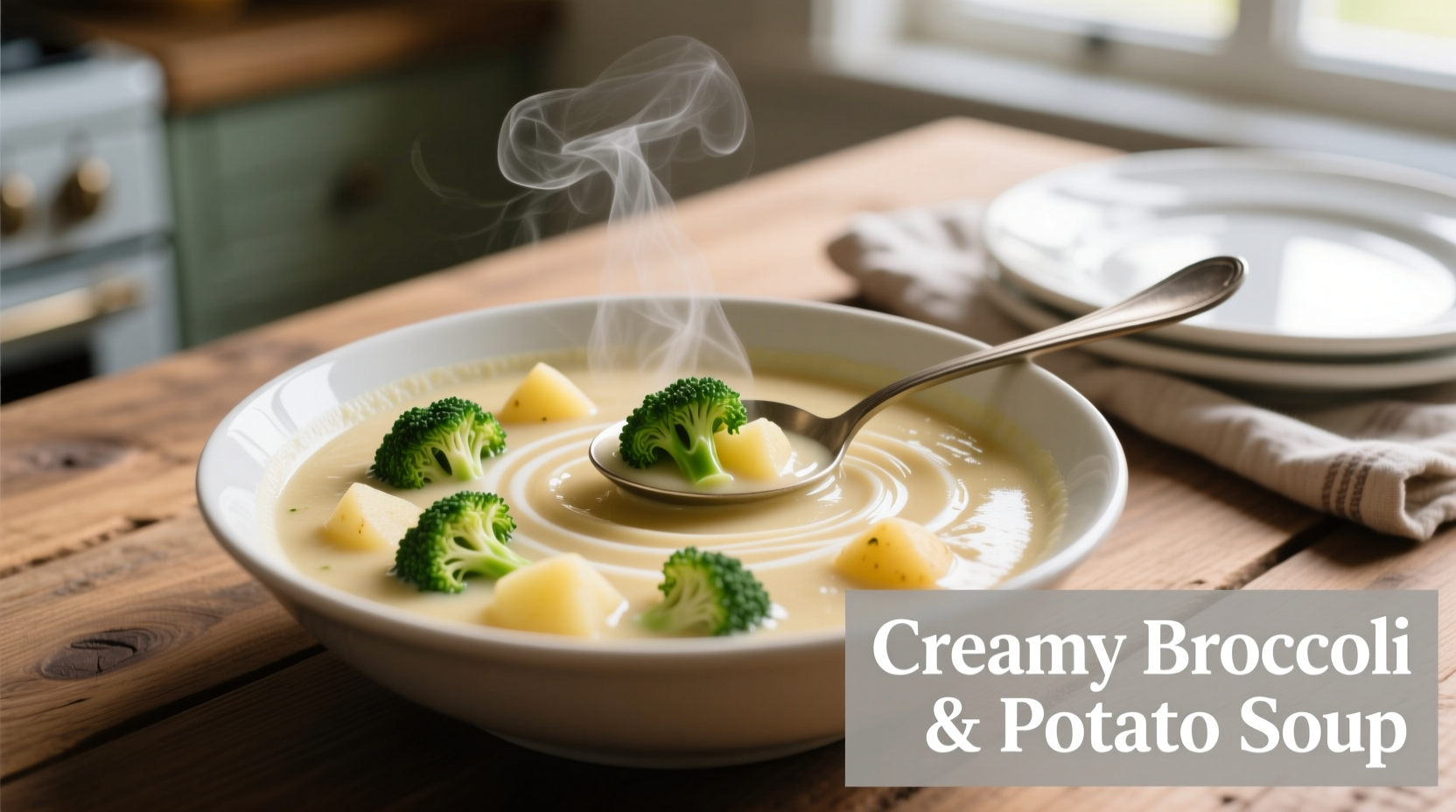 Creamy Broccoli Potato Soup: Dairy-Free Recipe Ready in 30 Minutes