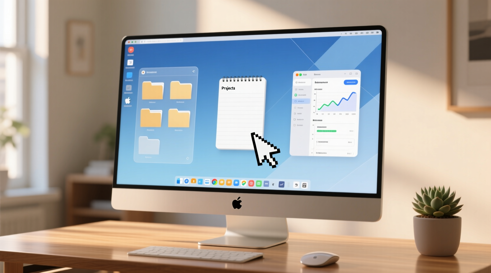 smart open files and applications for a cleaner desktop