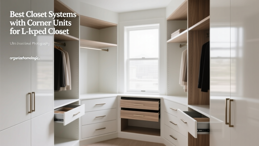 Best Closet Systems with Corner Units for L-Shaped Closets