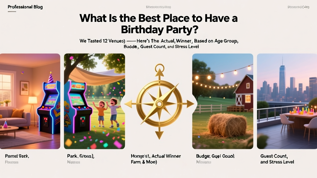 Best Birthday Party Venue by Age, Budget & Stress (2026)
