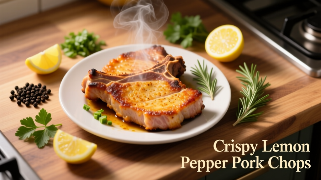 Crispy Lemon Pepper Pork Chops in Air Fryer