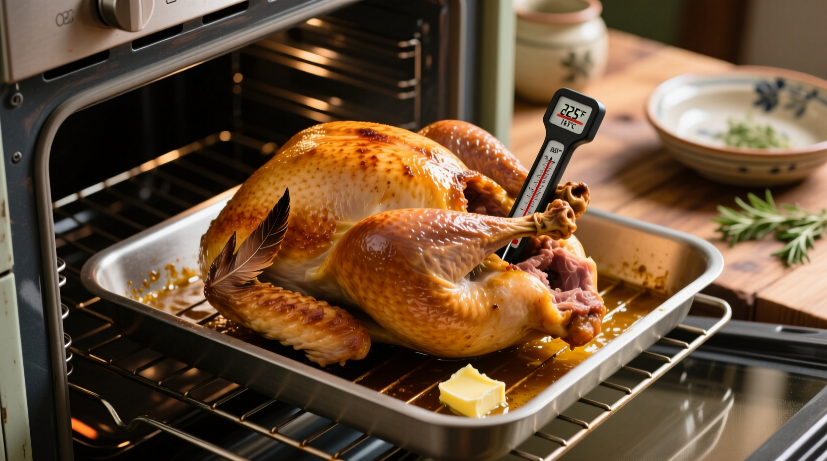 what temp to cook the turkey at