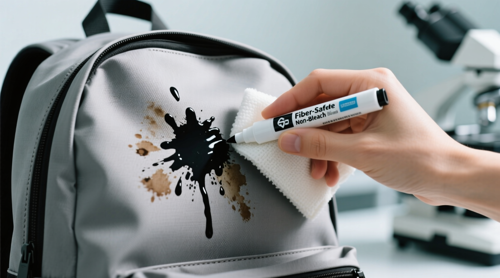 permanent marker removal on polyester backpacks