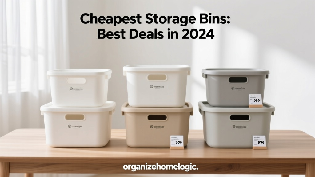 Cheapest Storage Bins: Best Deals in 2024