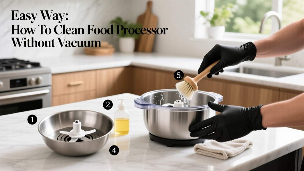 Easy Way: How To Clean Food Processor Without Vacuum