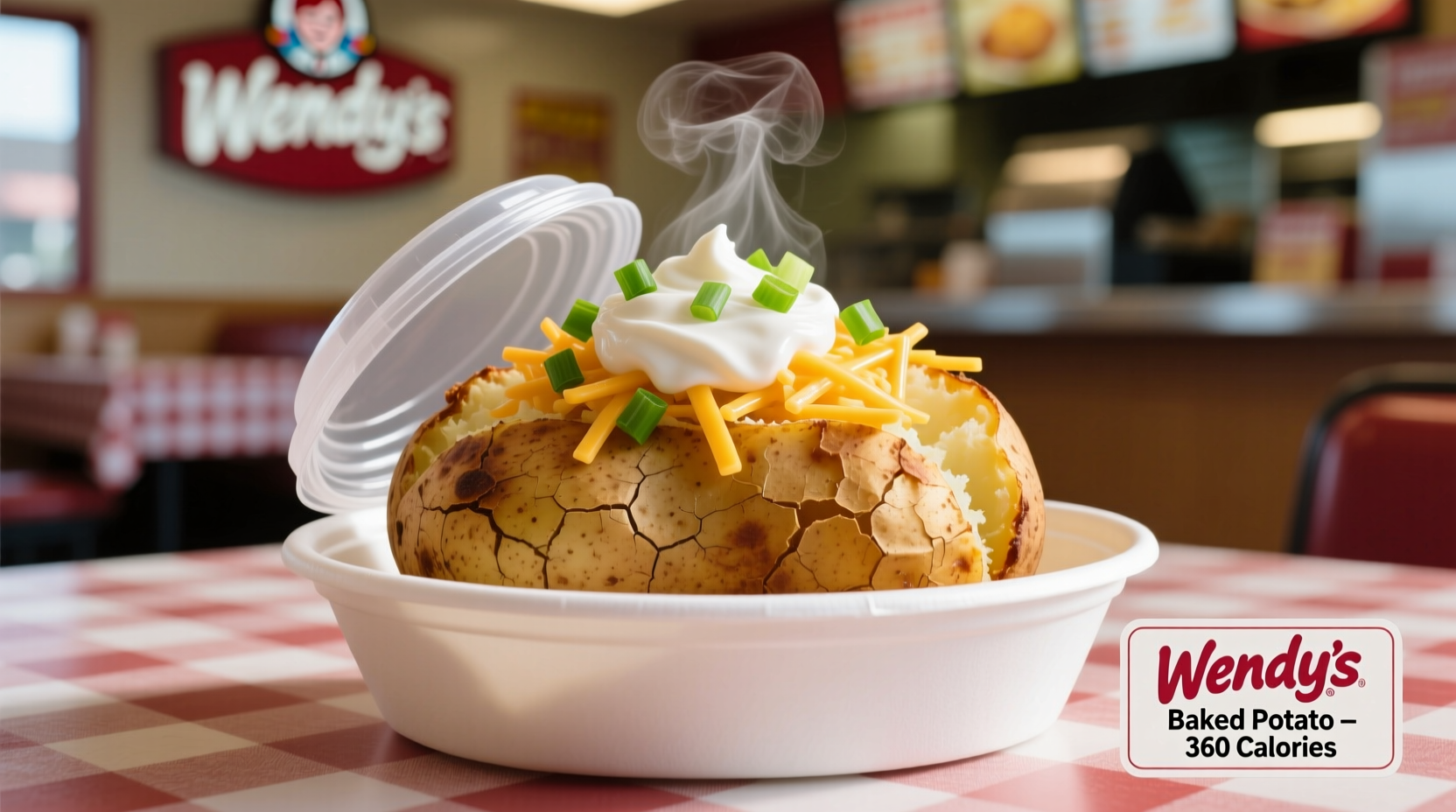 baked potato at wendy s calories