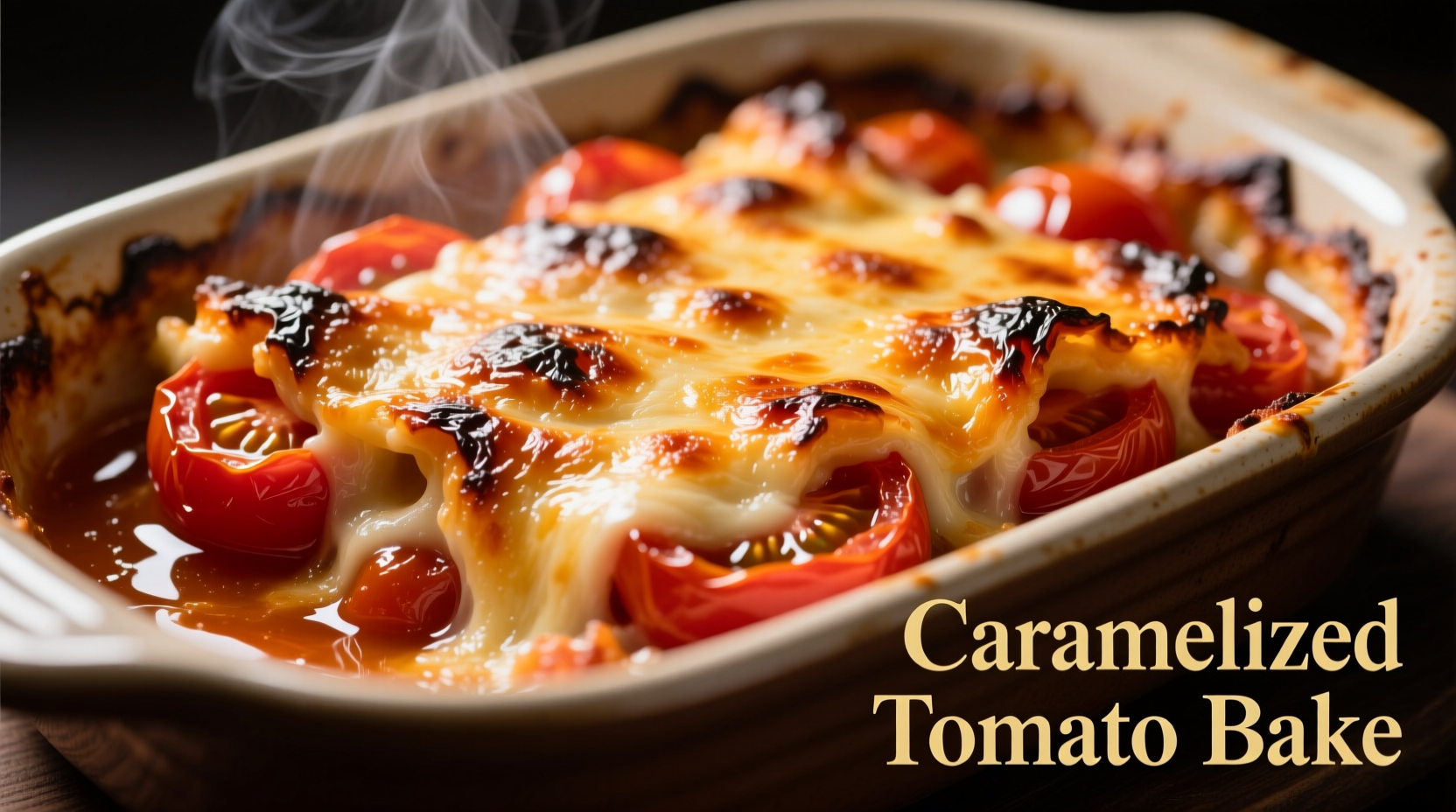 Perfectly caramelized tomato bake with golden crust