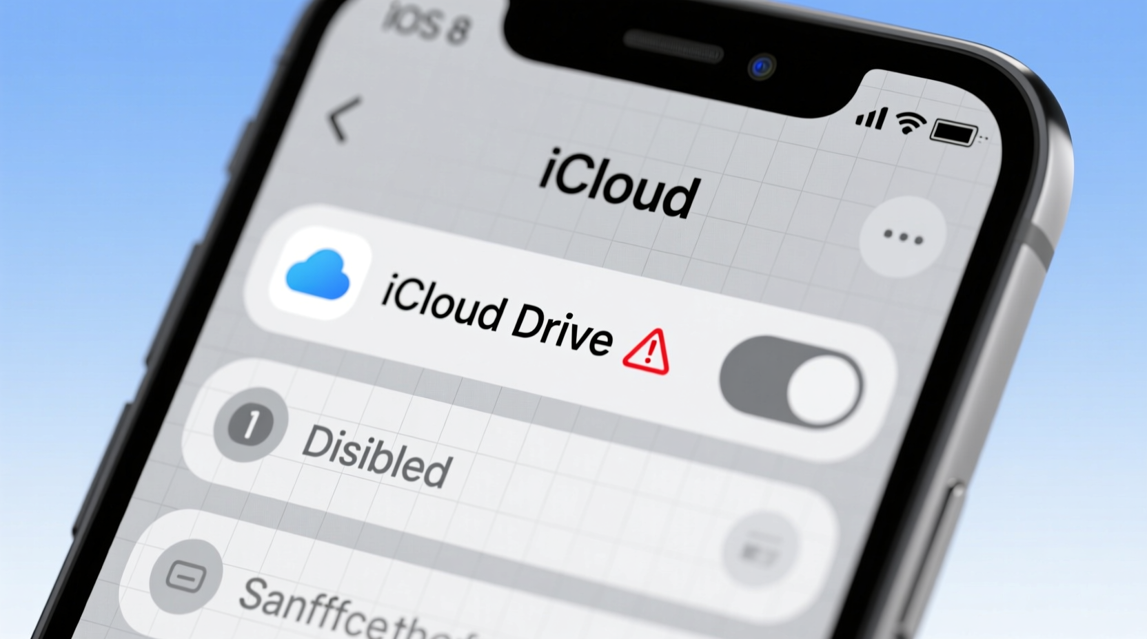 do not enable icloud drive in ios 8