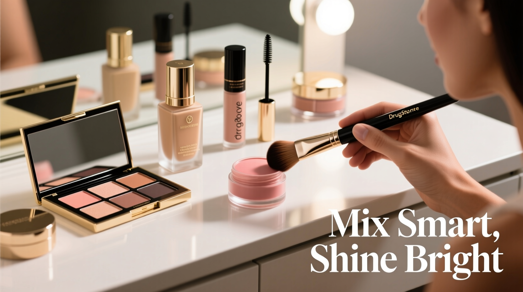how to mix high end and drugstore makeup without compromising results