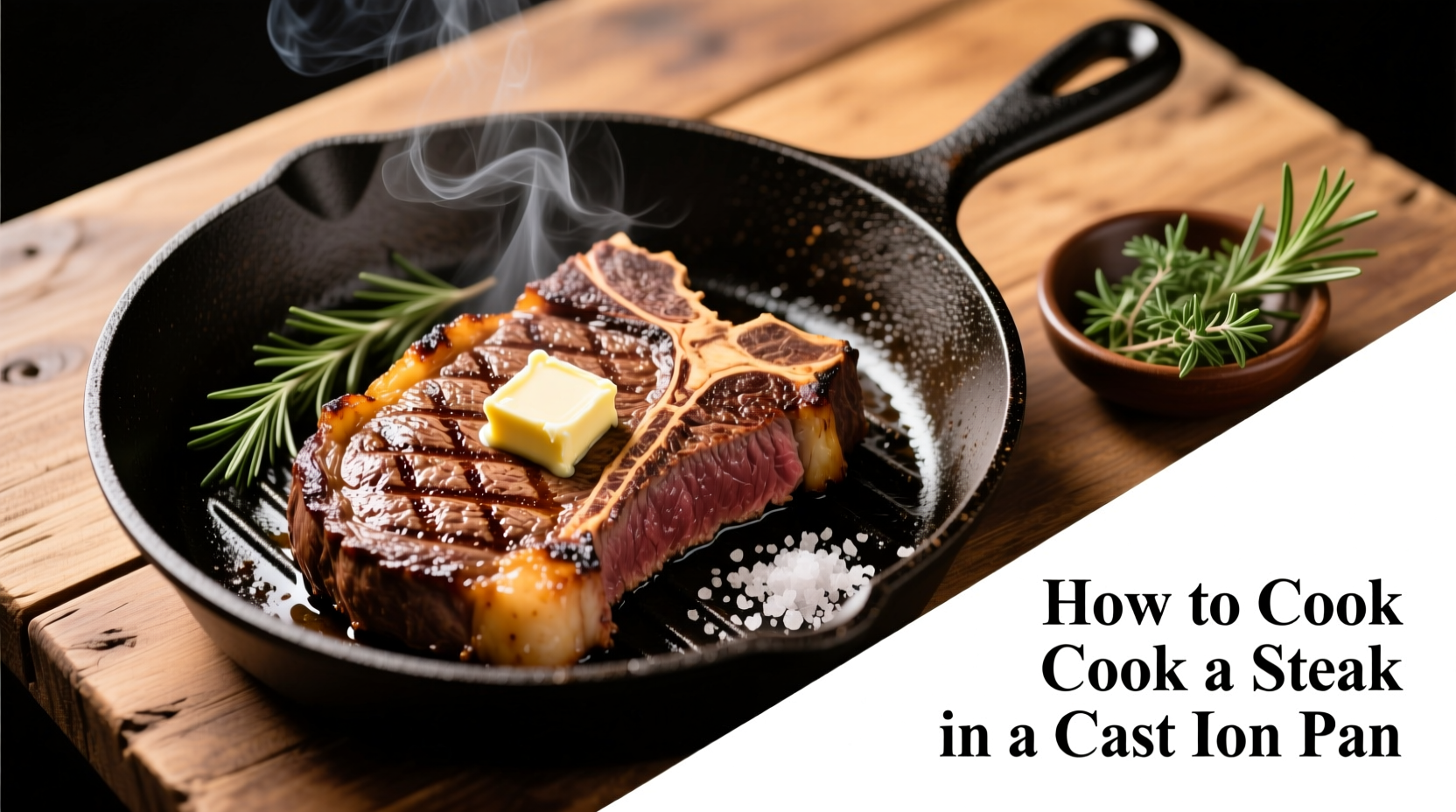 how to cook a steak in a cast iron pan