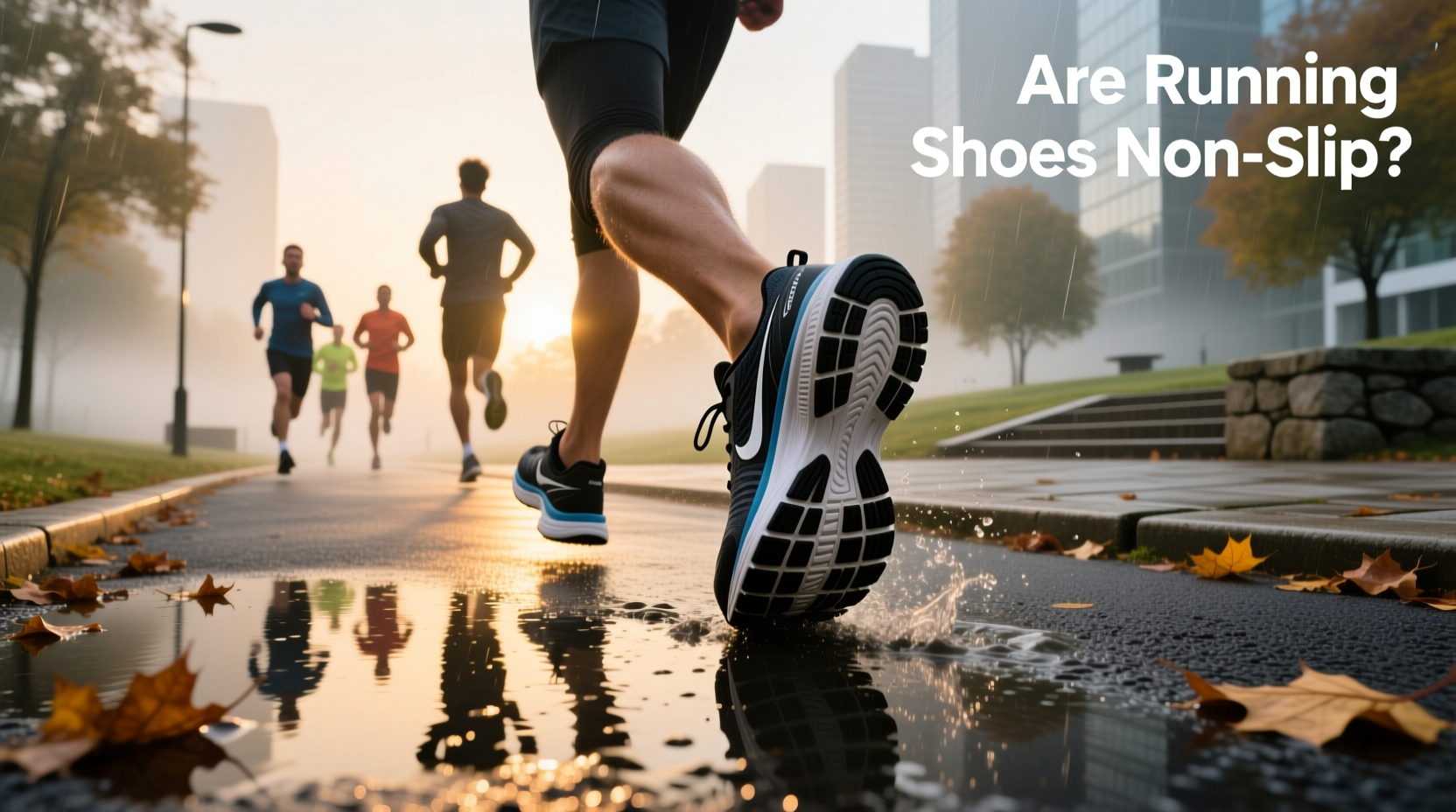 are running shoes non slip