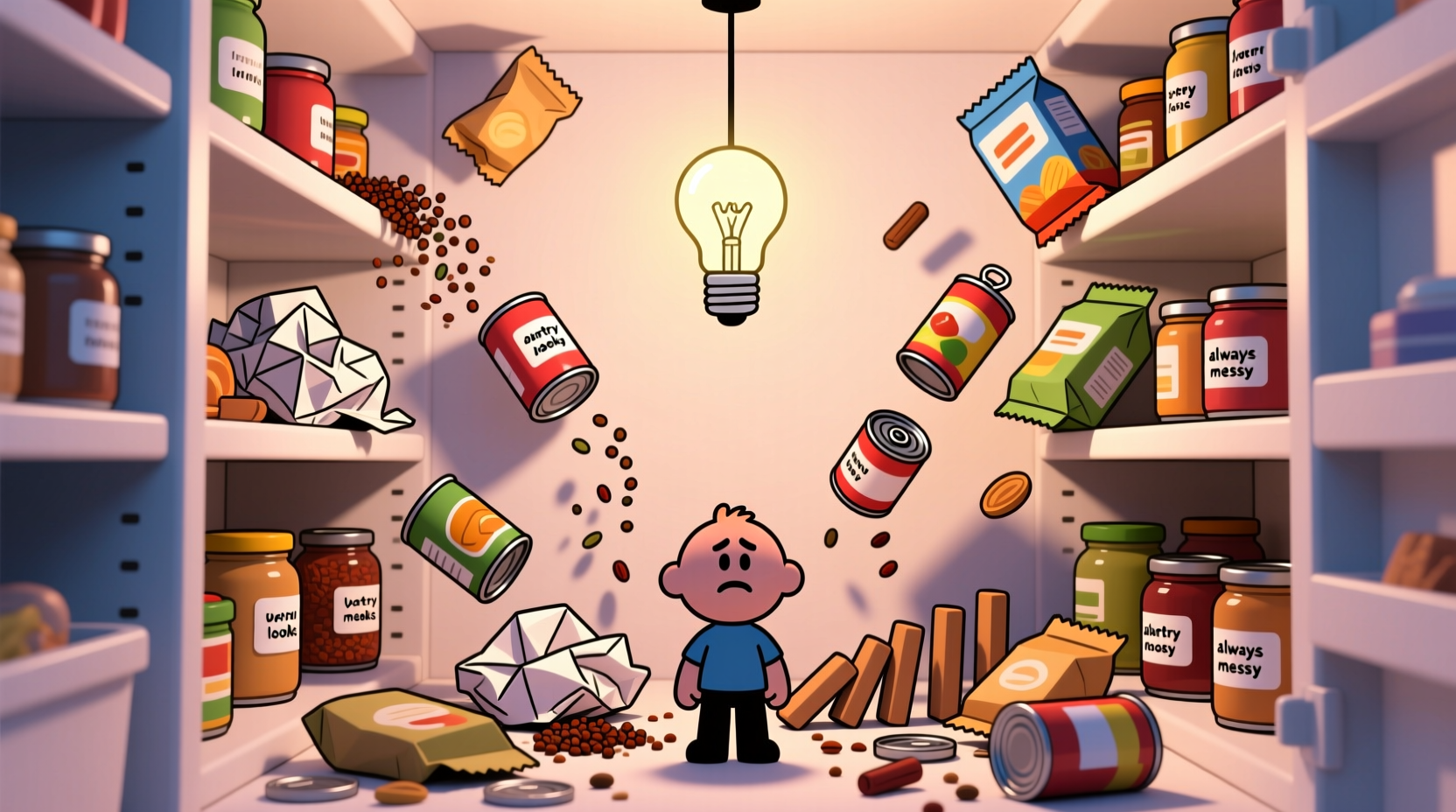 why your pantry always looks messy