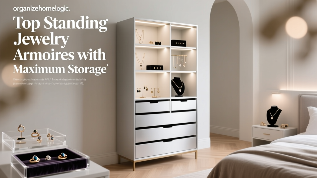 Top Standing Jewelry Armoires with Maximum Storage