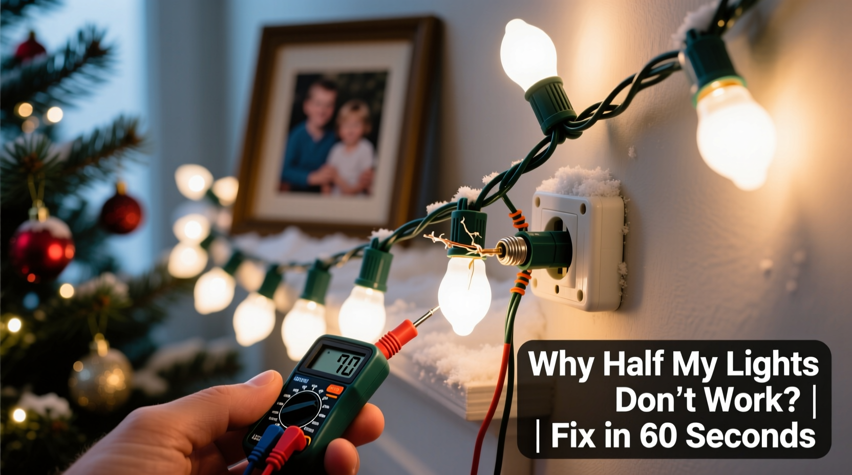 why do some christmas lights only half work and how to fix them fast