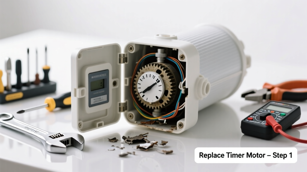 Water Softener Not Regenerating? Replace the Timer Motor