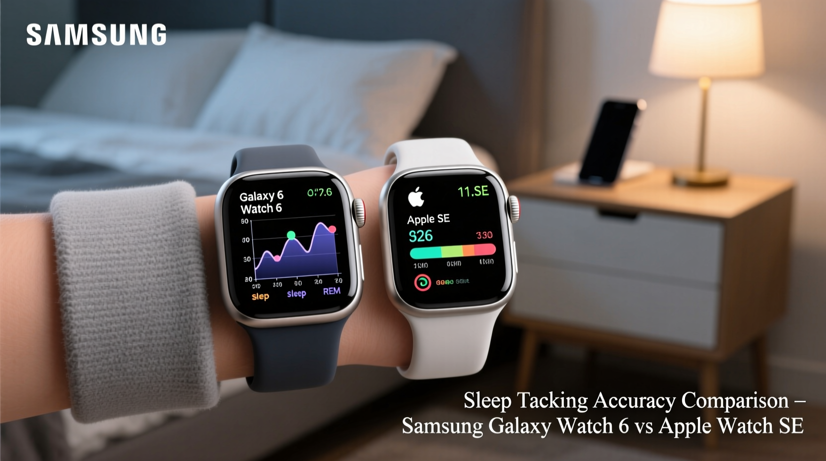 samsung galaxy watch 6 vs apple watch se which tracks sleep more accurately