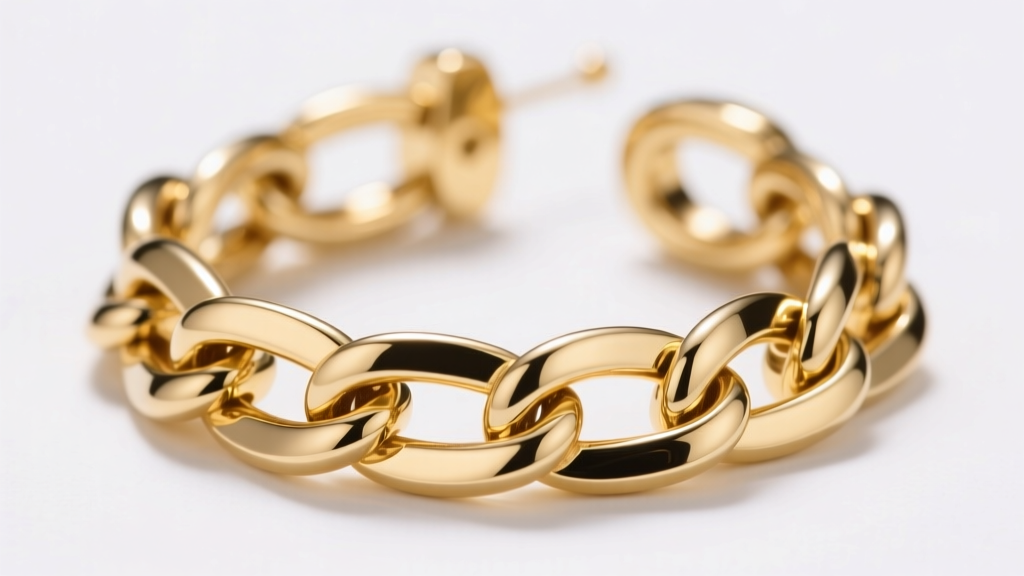 Macro shot of 14k gold Cuban link earrings showing flat interlocking links and seamless laser solder joints in bright light