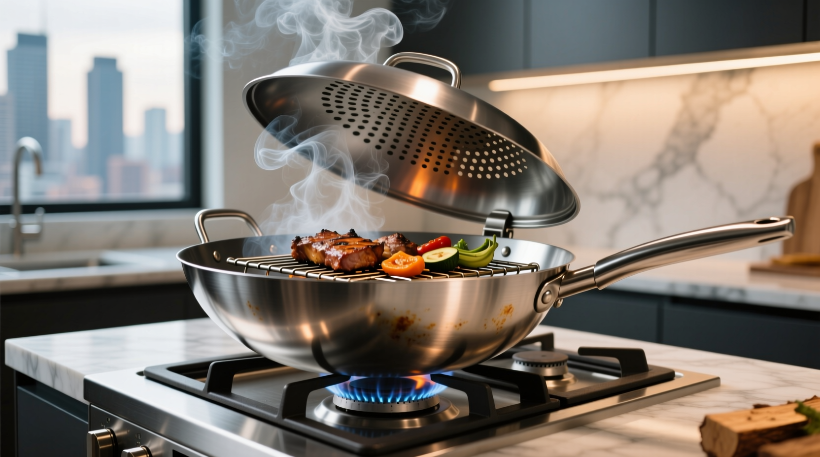 turn a wok into a stove top smoker