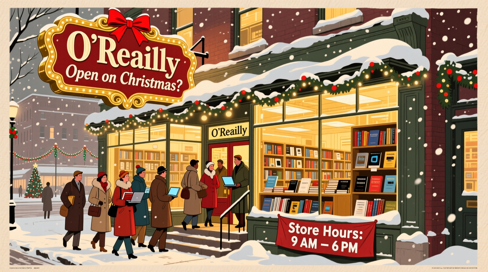 is oreilly open on christmas