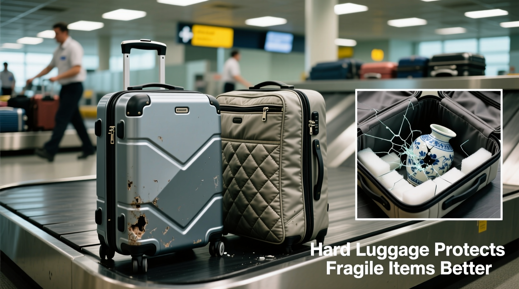 hard luggage vs soft luggage which one protects fragile items better from baggage handlers