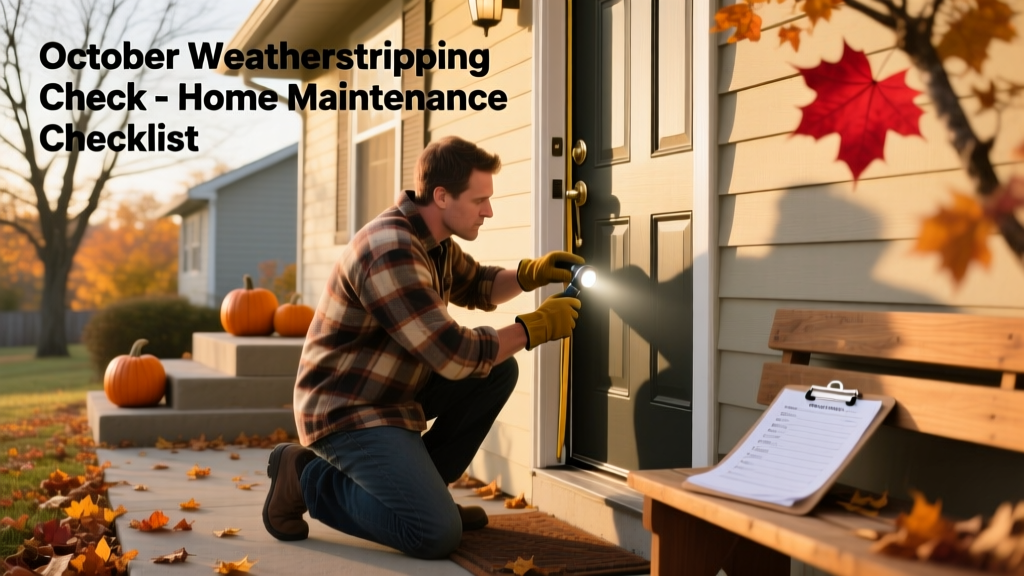 October Weatherstripping Check: Home Maintenance Checklist