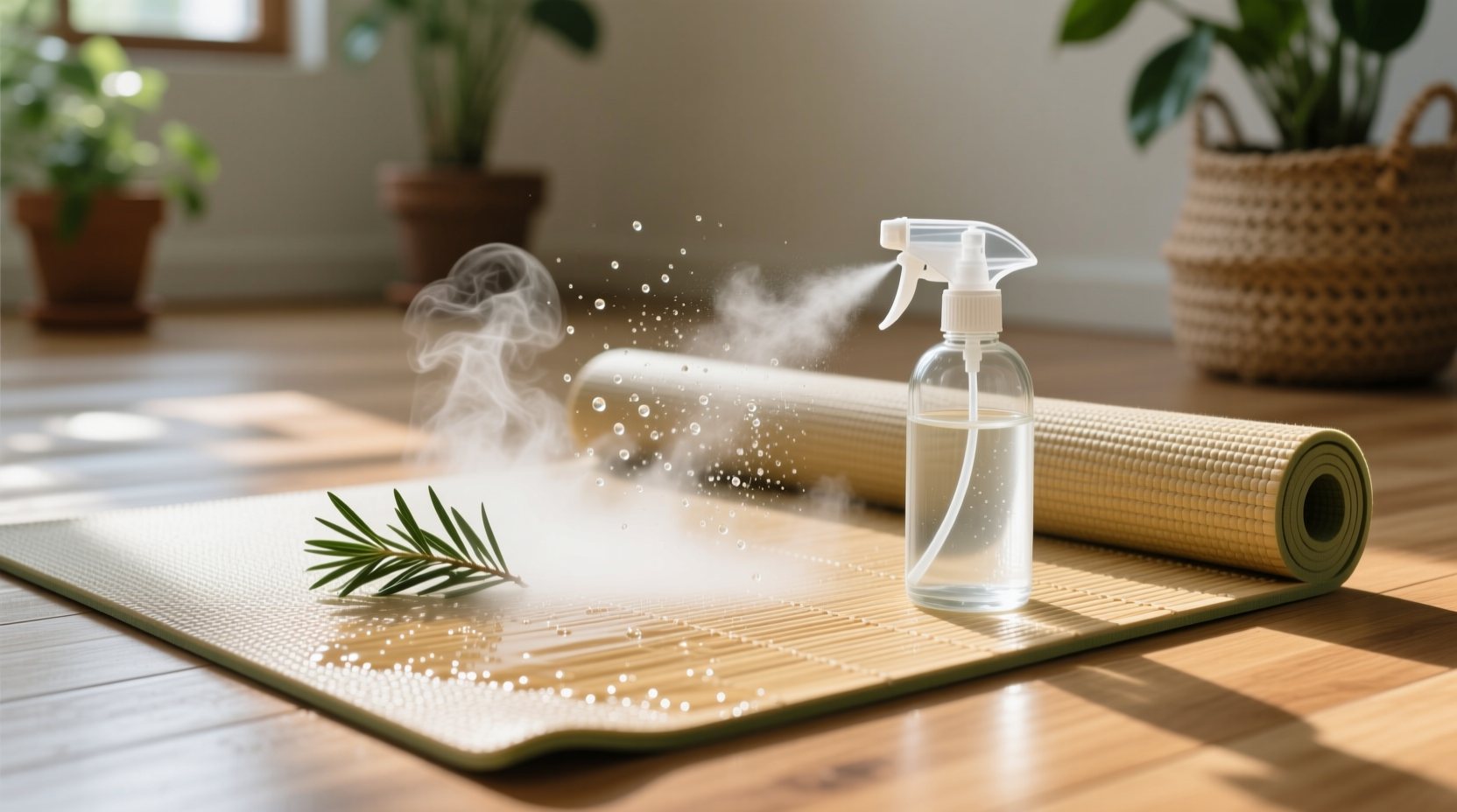 eco friendly cleaning tips sanitize yoga mat safely