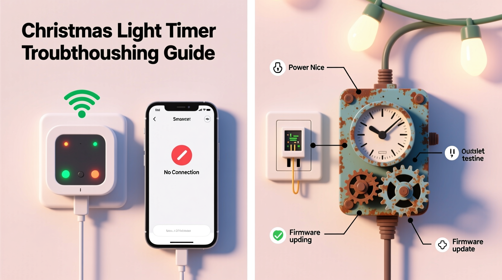 why is my christmas light timer not working troubleshooting smart and mechanical models