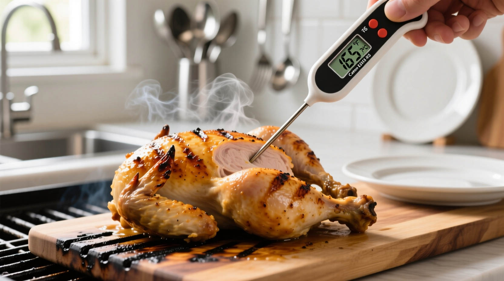 what temp for cooked chicken