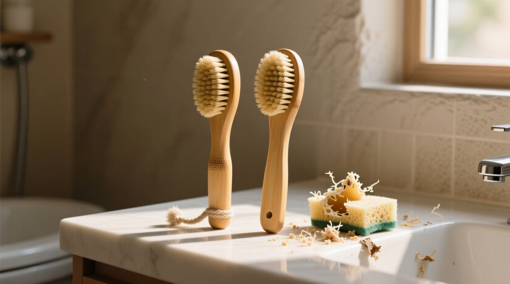 bamboo scrub brush vs silicone sponge biofilm truth