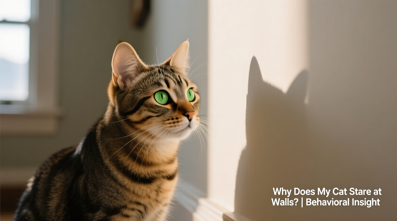 why does my cat stare at walls and is it a behavioral issue